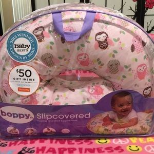 Boppy Nursing Pillow, Slipcover, Pink Owls